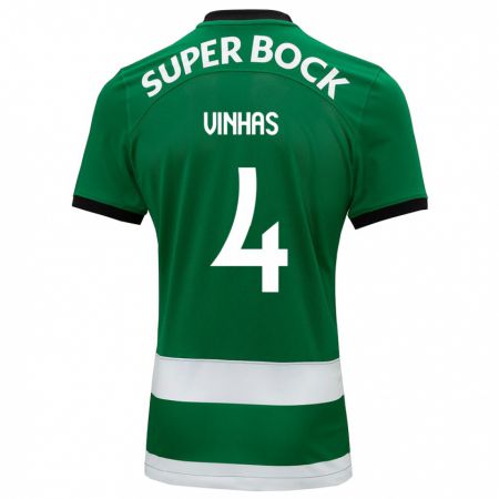 Kandiny Hombre Camiseta Gabriela Vinhas #4 Verde 1ª Equipación 2023/24 La Camisa Chile