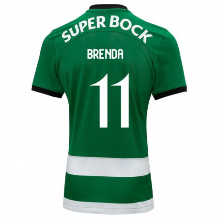 Kandiny Hombre Camiseta Brenda Pérez Soler #11 Verde 1ª Equipación 2023/24 La Camisa Chile