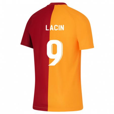 Kandiny Hombre Camiseta Elanur Laçin #9 Naranja 1ª Equipación 2023/24 La Camisa Chile