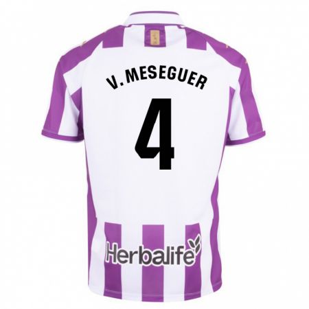 Kandiny Hombre Camiseta Víctor Meseguer #4 Morado 1ª Equipación 2023/24 La Camisa Chile