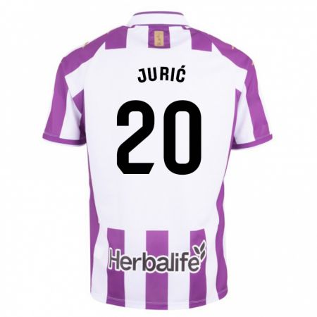 Kandiny Hombre Camiseta Stanko Juric #20 Morado 1ª Equipación 2023/24 La Camisa Chile