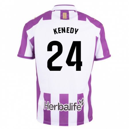 Kandiny Hombre Camiseta Kenedy #24 Morado 1ª Equipación 2023/24 La Camisa Chile