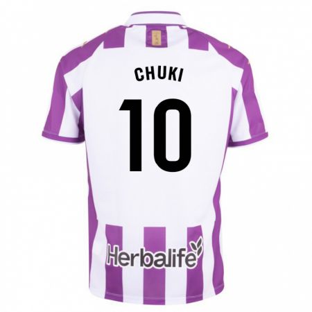Kandiny Hombre Camiseta Chuki #10 Morado 1ª Equipación 2023/24 La Camisa Chile