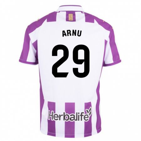 Kandiny Hombre Camiseta Adrián Arnu #29 Morado 1ª Equipación 2023/24 La Camisa Chile