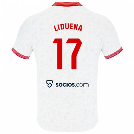 Kandiny Hombre Camiseta Daniel Lidueña #17 Blanco 1ª Equipación 2023/24 La Camisa Chile