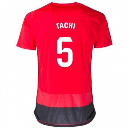 Kandiny Hombre Camiseta Tachi #5 Negro Rojo 1ª Equipación 2023/24 La Camisa Chile