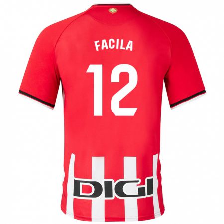 Kandiny Hombre Camiseta Garazi Facila #12 Rojo 1ª Equipación 2023/24 La Camisa Chile