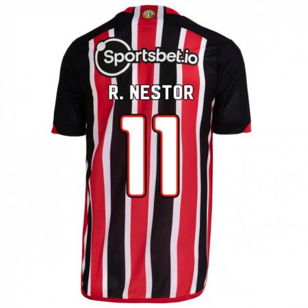 Kandiny Hombre Camiseta Rodrigo Nestor #11 Azul Rojo 2ª Equipación 2023/24 La Camisa Chile