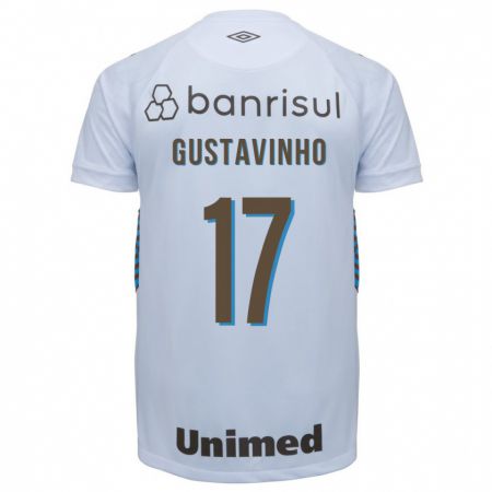 Kandiny Hombre Camiseta Gustavinho #17 Blanco 2ª Equipación 2023/24 La Camisa Chile