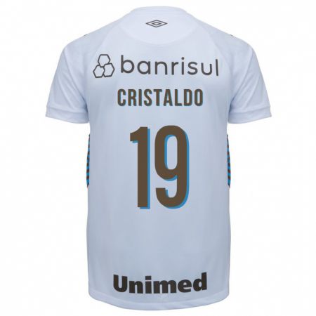 Kandiny Hombre Camiseta Franco Cristaldo #19 Blanco 2ª Equipación 2023/24 La Camisa Chile