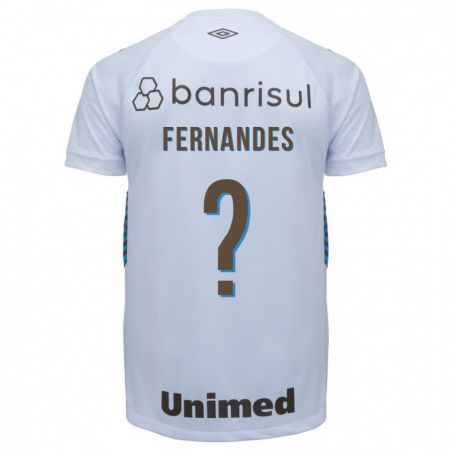 Kandiny Hombre Camiseta Nathan Fernandes #0 Blanco 2ª Equipación 2023/24 La Camisa Chile