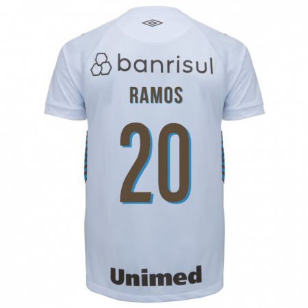 Kandiny Hombre Camiseta Mónica Ramos #20 Blanco 2ª Equipación 2023/24 La Camisa Chile