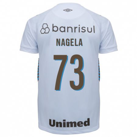 Kandiny Hombre Camiseta Nágela #73 Blanco 2ª Equipación 2023/24 La Camisa Chile