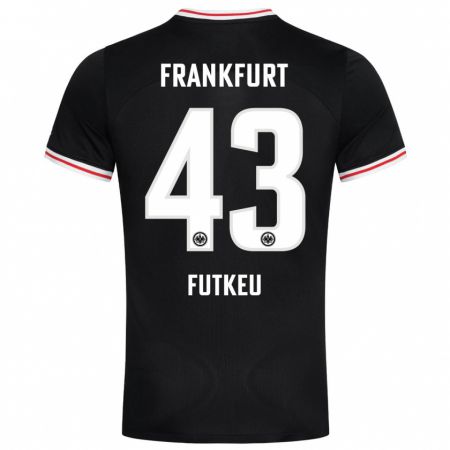 Kandiny Hombre Camiseta Noel Futkeu #43 Negro 2ª Equipación 2023/24 La Camisa Chile