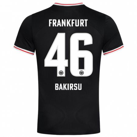 Kandiny Hombre Camiseta Hüseyin Bakirsu #46 Negro 2ª Equipación 2023/24 La Camisa Chile