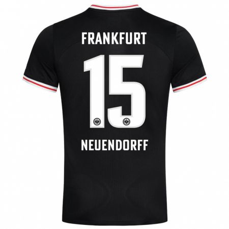 Kandiny Hombre Camiseta Nilo Neuendorff #15 Negro 2ª Equipación 2023/24 La Camisa Chile