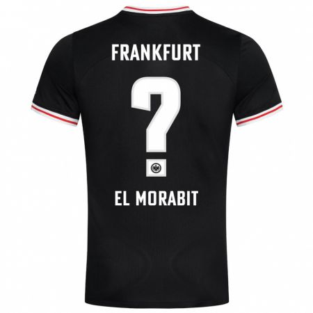 Kandiny Hombre Camiseta Anas El Morabit #0 Negro 2ª Equipación 2023/24 La Camisa Chile