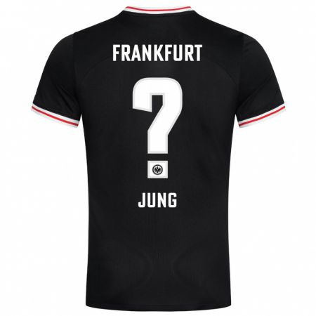 Kandiny Hombre Camiseta Louis Jung #0 Negro 2ª Equipación 2023/24 La Camisa Chile