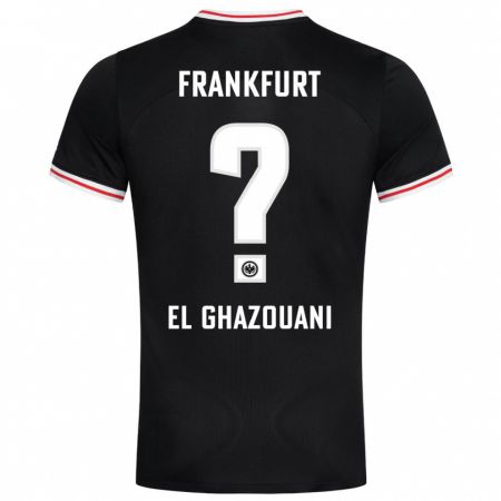 Kandiny Hombre Camiseta Mohamed El Ghazouani #0 Negro 2ª Equipación 2023/24 La Camisa Chile
