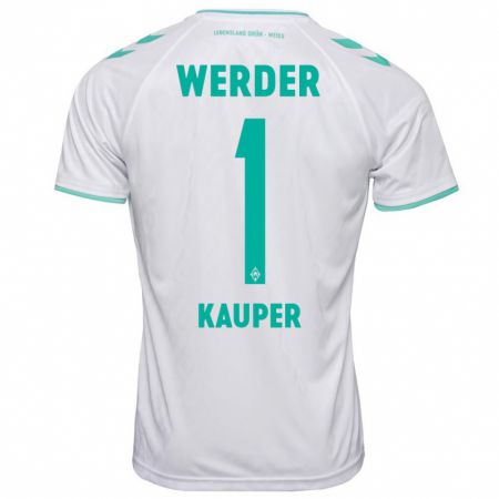 Kandiny Hombre Camiseta Ben Käuper #1 Blanco 2ª Equipación 2023/24 La Camisa Chile