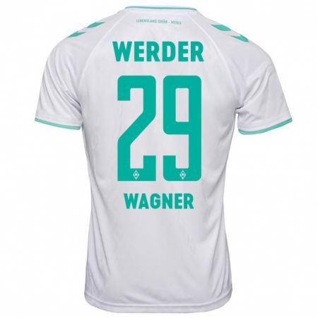 Kandiny Hombre Camiseta Paul Wagner #29 Blanco 2ª Equipación 2023/24 La Camisa Chile