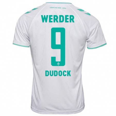 Kandiny Hombre Camiseta Joshua Dudock #9 Blanco 2ª Equipación 2023/24 La Camisa Chile