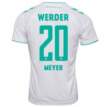 Kandiny Hombre Camiseta Christin Meyer #20 Blanco 2ª Equipación 2023/24 La Camisa Chile