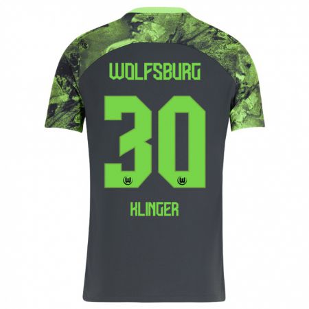 Kandiny Hombre Camiseta Niklas Klinger #30 Gris Oscuro 2ª Equipación 2023/24 La Camisa Chile