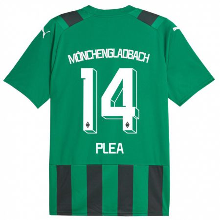 Kandiny Hombre Camiseta Alassane Plea #14 Verde Negro 2ª Equipación 2023/24 La Camisa Chile