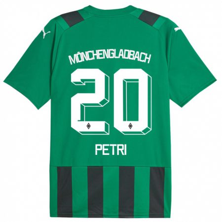 Kandiny Hombre Camiseta Paula Petri #20 Verde Negro 2ª Equipación 2023/24 La Camisa Chile