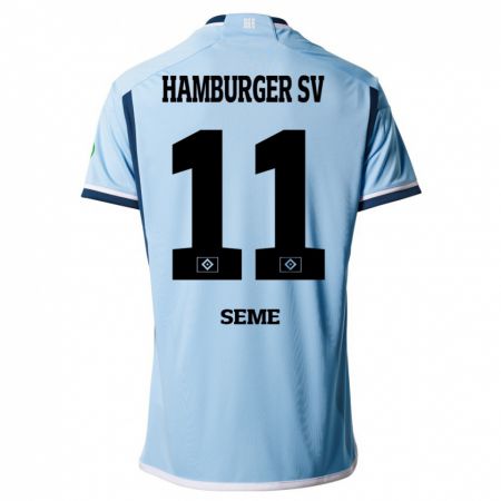 Kandiny Hombre Camiseta Anna-Katharina Seme #11 Azul 2ª Equipación 2023/24 La Camisa Chile