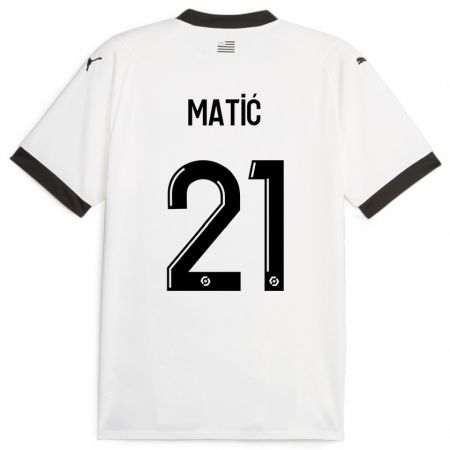 Kandiny Hombre Camiseta Nemanja Matic #21 Blanco 2ª Equipación 2023/24 La Camisa Chile