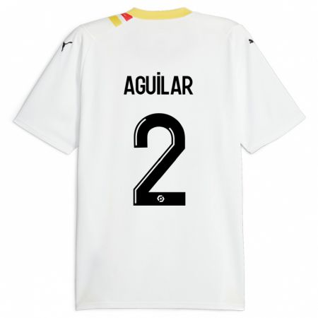 Kandiny Hombre Camiseta Ruben Aguilar #2 Negro 2ª Equipación 2023/24 La Camisa Chile
