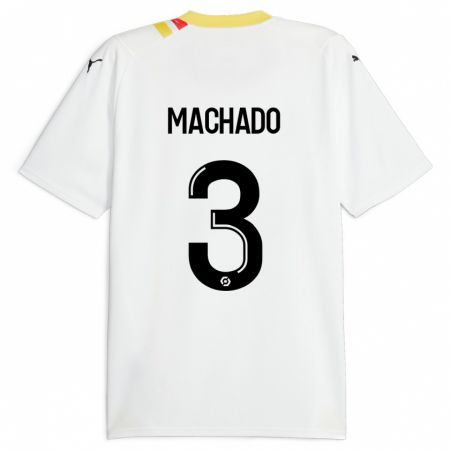 Kandiny Hombre Camiseta Deiver Machado #3 Negro 2ª Equipación 2023/24 La Camisa Chile