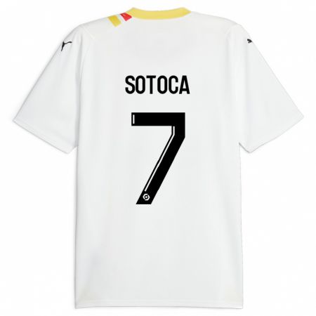 Kandiny Hombre Camiseta Florian Sotoca #7 Negro 2ª Equipación 2023/24 La Camisa Chile