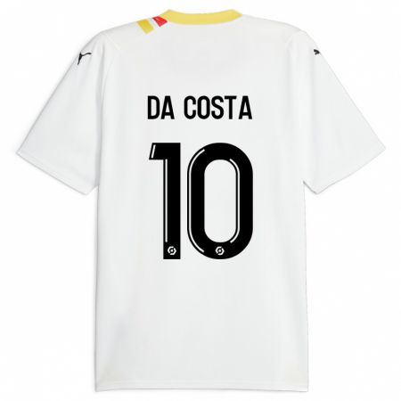 Kandiny Hombre Camiseta David Pereira Da Costa #10 Negro 2ª Equipación 2023/24 La Camisa Chile