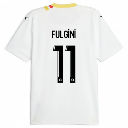 Kandiny Hombre Camiseta Angelo Fulgini #11 Negro 2ª Equipación 2023/24 La Camisa Chile