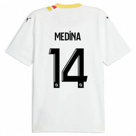 Kandiny Hombre Camiseta Facundo Medina #14 Negro 2ª Equipación 2023/24 La Camisa Chile