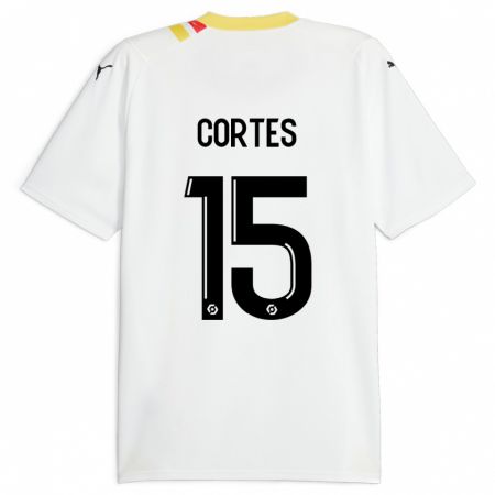 Kandiny Hombre Camiseta Óscar Cortés #15 Negro 2ª Equipación 2023/24 La Camisa Chile
