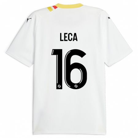 Kandiny Hombre Camiseta Jean-Louis Leca #16 Negro 2ª Equipación 2023/24 La Camisa Chile
