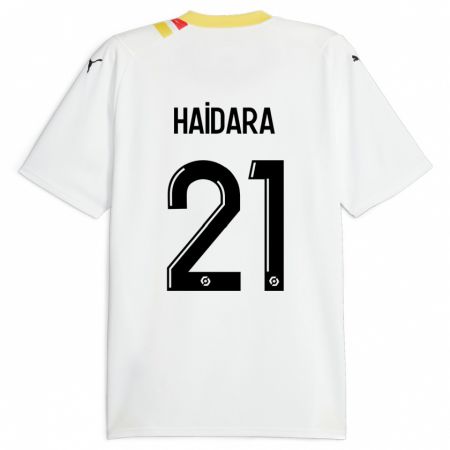 Kandiny Hombre Camiseta Massadio Haidara #21 Negro 2ª Equipación 2023/24 La Camisa Chile