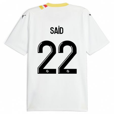 Kandiny Hombre Camiseta Wesley Saïd #22 Negro 2ª Equipación 2023/24 La Camisa Chile