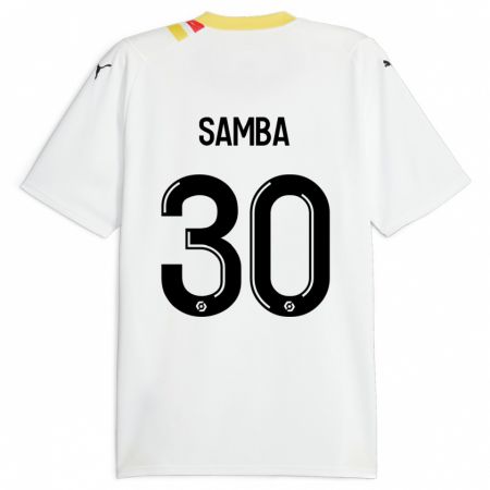 Kandiny Hombre Camiseta Brice Samba #30 Negro 2ª Equipación 2023/24 La Camisa Chile