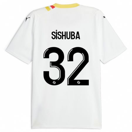 Kandiny Hombre Camiseta Ayanda Sishuba #32 Negro 2ª Equipación 2023/24 La Camisa Chile