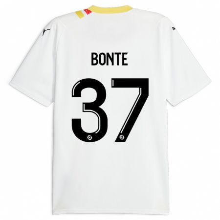 Kandiny Hombre Camiseta Nolan Bonte #37 Negro 2ª Equipación 2023/24 La Camisa Chile