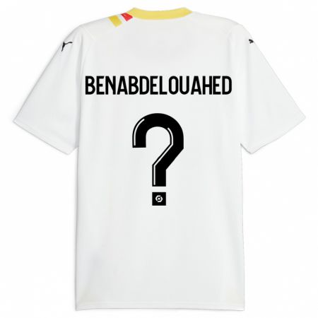 Kandiny Hombre Camiseta Kaïs Benabdelouahed #0 Negro 2ª Equipación 2023/24 La Camisa Chile