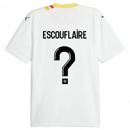 Kandiny Hombre Camiseta Mattéo Escouflaire #0 Negro 2ª Equipación 2023/24 La Camisa Chile