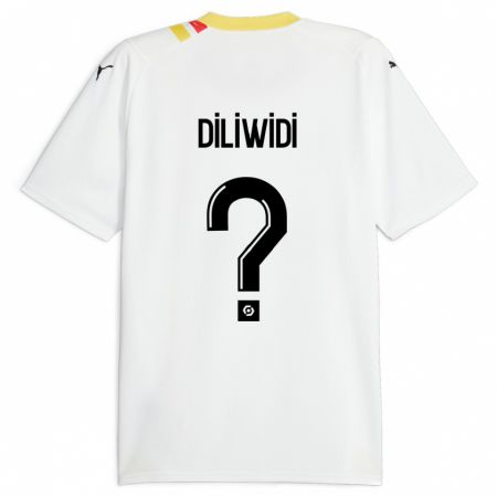 Kandiny Hombre Camiseta Kembo Diliwidi #0 Negro 2ª Equipación 2023/24 La Camisa Chile