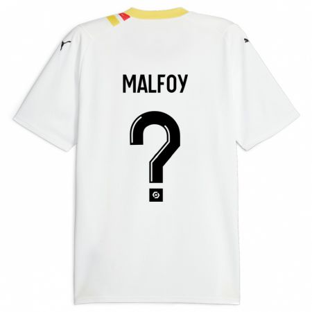 Kandiny Hombre Camiseta Lucas Malfoy #0 Negro 2ª Equipación 2023/24 La Camisa Chile