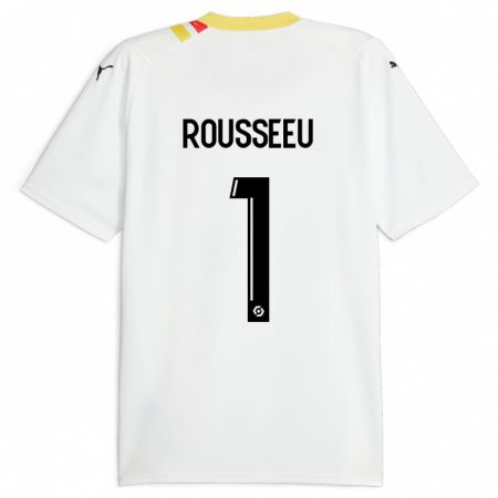 Kandiny Hombre Camiseta Justine Rousseeu #1 Negro 2ª Equipación 2023/24 La Camisa Chile